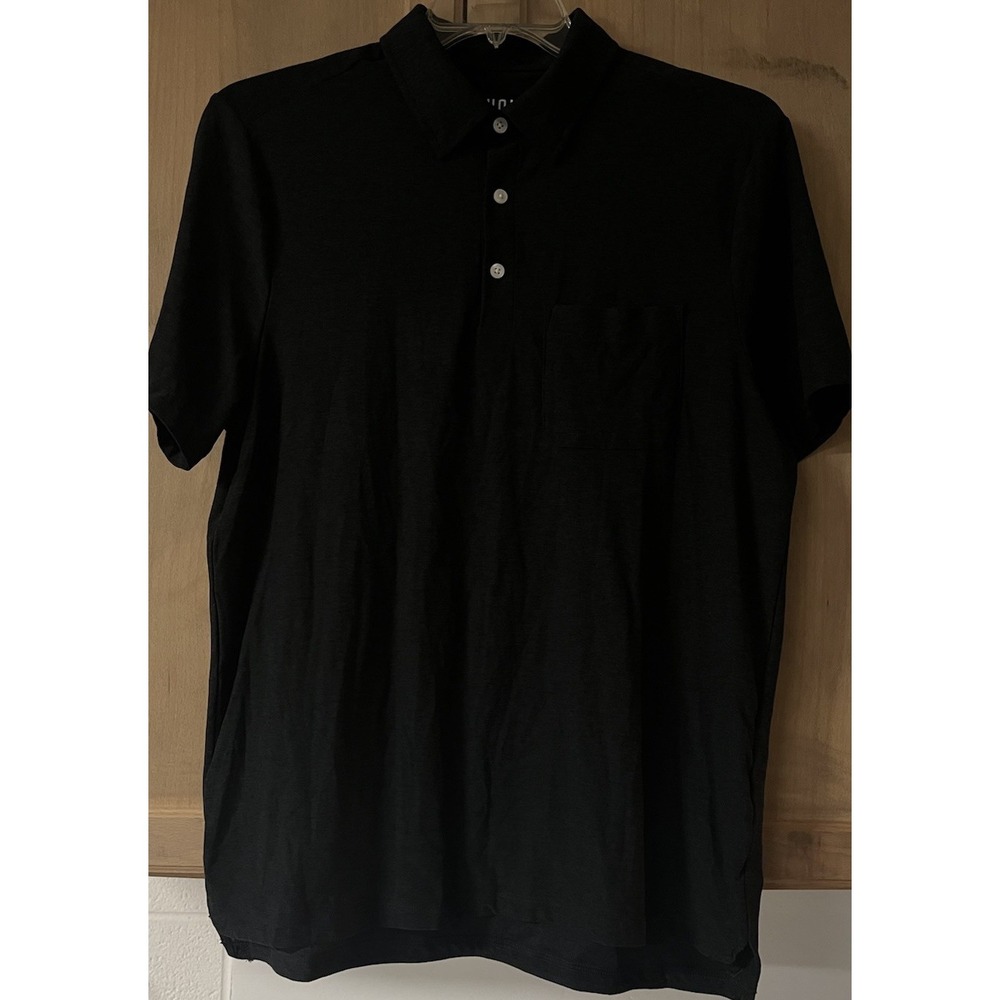 RHONE Black Polo Shirt